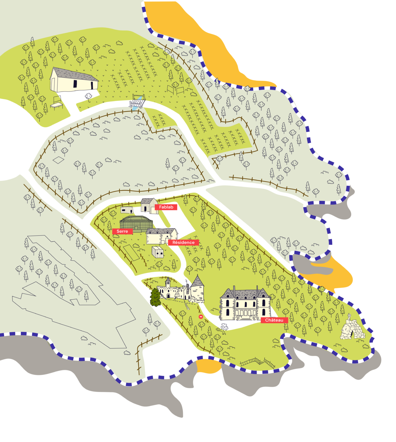 Plan du campus de l'iMTS à Dinard